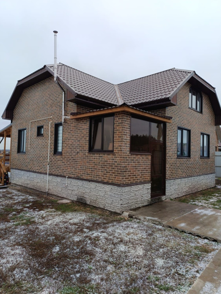 Термопанель рядовая Европа с плиткой Keramin, 1020х600 мм, 100 мм ППС, гладкий, цвет: Колорадо 4