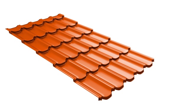 Профиль волновой Grand Line квинта плюс 3D 0.45 мм, PE, RAL 2004