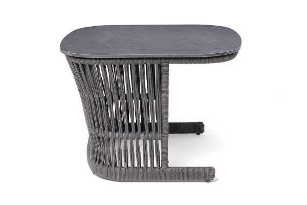 Столик журнальный из HPL, Лугано, 76х76 H55 см, цвет: серый гранит