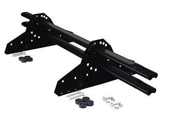 Снегозадержатель Grand Line NEW универсальный,  L=1000 мм, 2 опоры, 2 трубы, овал 42х21 мм. RAL 9005