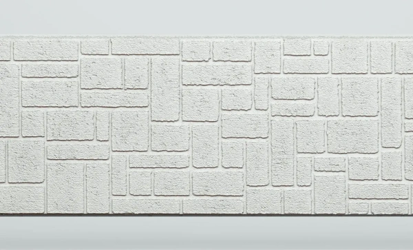 Панель FCS Simple под Камень, 15 мм, 360х1480 мм цвет: AA5111 белый