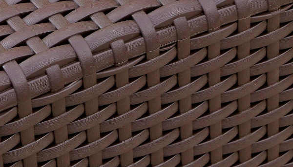 Комплект мебели Rattan Corner, из искуственного ротанга, /диван угловой 5-местный, столик/, цвет: венге