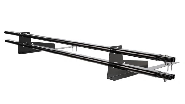 Снегозадержатель для гибкой черепицы Borge L=1500 мм, 2 опоры, 2 трубы, овал 25х45 RAL 9005