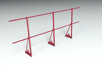 Ограждение кровельное, универсальное Roofsystems Econom Smart, H=1200 мм RAL 3011, L=3000 мм
