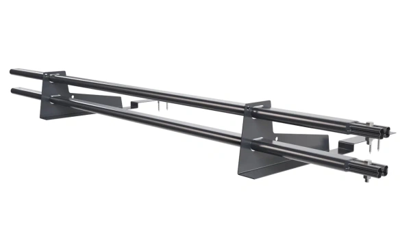 Снегозадержатель для композитной черепицы Borge L=1500 мм, 2 опоры, 2 трубы, овал 25х45 мм, RAL 7024 matt