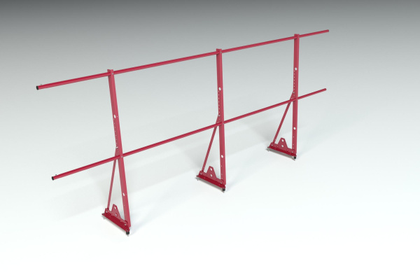 Ограждение кровельное, универсальное Roofsystems Econom Smart, H=1200 мм RAL 3011, L=3000 мм