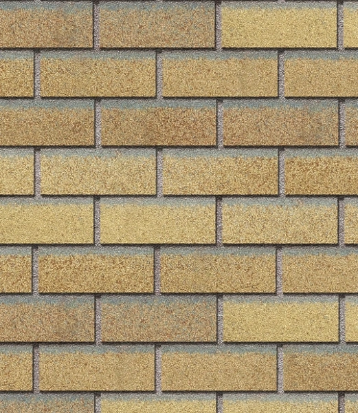 Фасадная битумная плитка Docke Brick Premium, янтарный