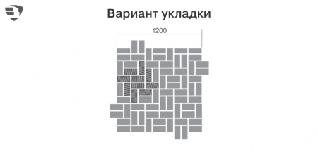 Тротуарная плитка Braer Прямоугольник 40 мм 200х100 мм, цвет: серый