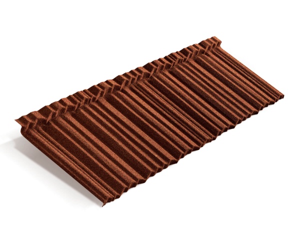 Композитная черепица Metrotile MetroShake 2, 1330 х 415 мм цвет:  терракотовый