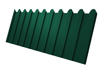 Профилированный лист GL C 8 A, фигурный, 0.5 мм, Satin Matt, RAL 6005