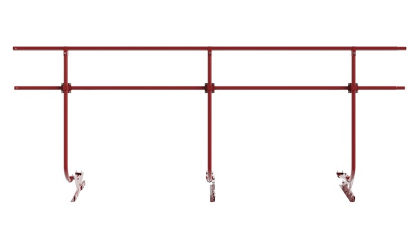 Ограждение кровельное для фальцевой кровли Borge, H=1200 мм, L= 3000 мм RAL 3011