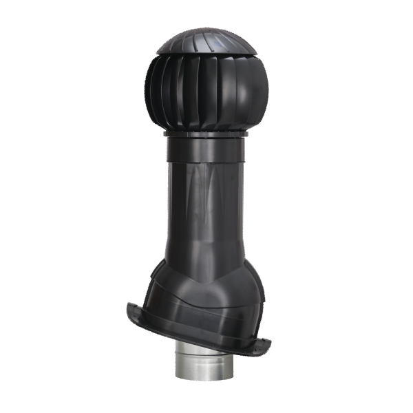 Комплект вентиляции Gervent monterrey, 125/ИЗ/160 мм черный