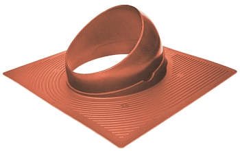 Основание для вент. трубы Krovent Base-VT, бит. черепица до монтажа 125/150 мм красно-коричневый