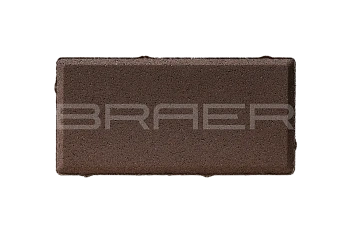 Тротуарная плитка Braer Прямоугольник 60 мм 200х100 мм, цвет: коричневый