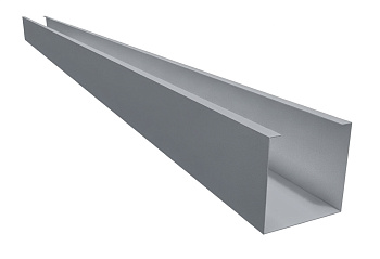 Кубообразная рейка алюминиевая, 40х40 мм 0.3 мм, Al, металлик