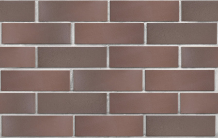 Кирпич облицовочный клинкерный ЛСР, 0.71НФ пустотелый, Брюгге терракот темный флеш, гладкий, М300, 250х85х65 мм