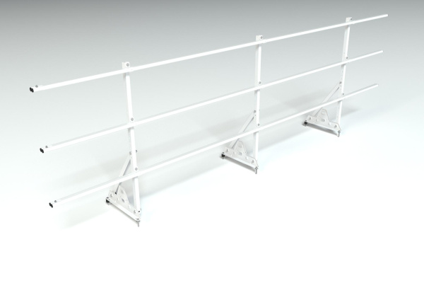 Ограждение кровельное, универсальное Roofsystems Elite Smart, H=900 мм RAL 9010, L=3000 мм