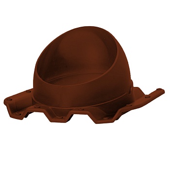 Основание для вент. трубы Krovent Base-VT Prof 21 профнастил,125/150 мм красный