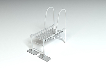 Парапетный мостик Roofsystems Prestige, H=600 мм, L=1500 мм RAL 7004