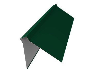 GL Планка конька плоского, 220х50х220 мм 0.45 мм, Drap TX, RAL 6005, L=2000 мм