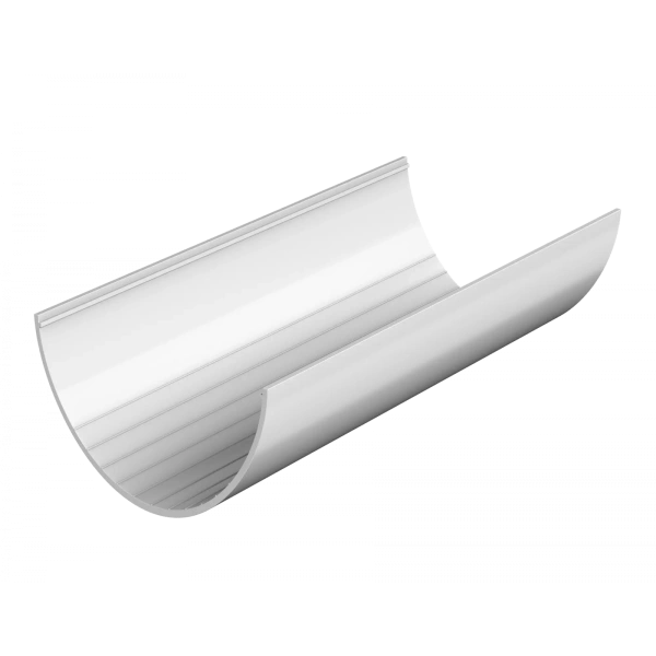 Желоб водосточный, Технониколь пвх, стандарт Ø 125 мм, L=3000 мм, цвет: белый
