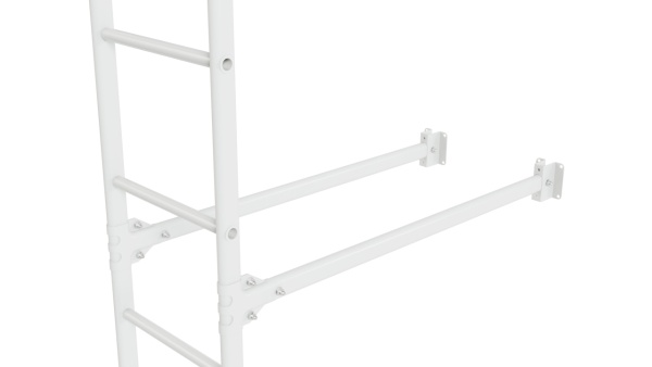 Фасадная лестница Borge, нижняя секция, L=2700 мм RAL 9003