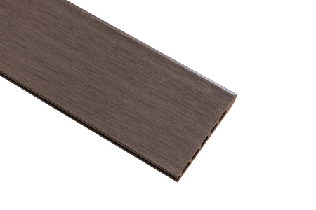 Доска-ступень стартовая ДПК Grand Line, 160х22 мм, L=4000 мм, 3D Wood, Тиснение дерево, шоколад
