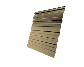 Профилированный лист GL C10 A, 0.7 мм, PE, RAL 1014