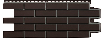 Фасадная панель Grand Line, Кирпич клинкерный Design, цвет: шоколадный со швом RAL 7006