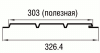 Cофит Aquasystem, 326 мм, полная перфорация L=2400, гладкий, 0.45 мм, Printech, канадский дуб