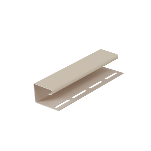 J-профиль пвх, Docke, L=3000 мм серия Premium, цвет: сливки