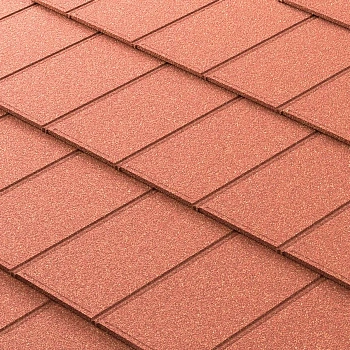 Композитная черепица Metrotile IPanel, 1340 х 430 мм цвет:  коричневый