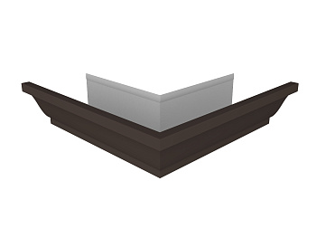 Угол желоба внешний 90° Vortex Lite Matt, Ø 130 мм, RR 32