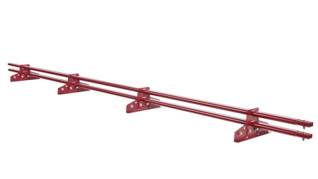 Снегозадержатель для фальцевой кровли Borge L=3000 мм, 4 опоры, 2 трубы, овал 25х45 RAL 3003