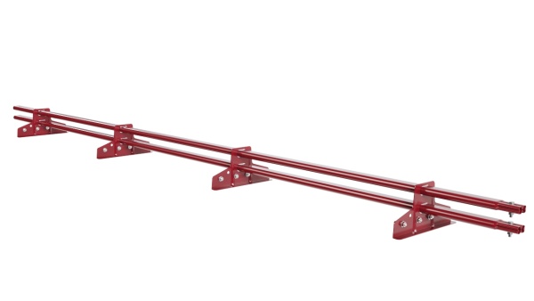 Снегозадержатель для фальцевой кровли Borge L=3000 мм, 4 опоры, 2 трубы, овал 25х45 RAL 3003