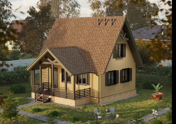 Ламинированная битумная черепица, Docke, Dragon Europa цвет: светло-коричневый, 2.5 м² / уп.