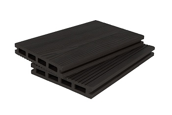 Террасная доска Grand Line 3D 140 мм, L= 3000 мм цвет: графит