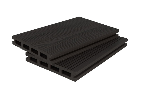 Террасная доска Grand Line 3D 140 мм, L= 3000 мм цвет: графит