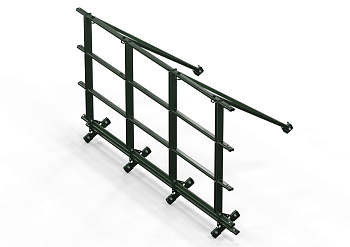 Ограждение кровельное со снегозадержателем для фальц, Orima SYNL, H=1100 мм, L= 3000 мм RR 11