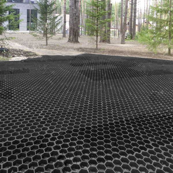 Решетка газонная Gidrolica Eco Standart, пластиковая зеленая, 700x400 мм, C250, 607