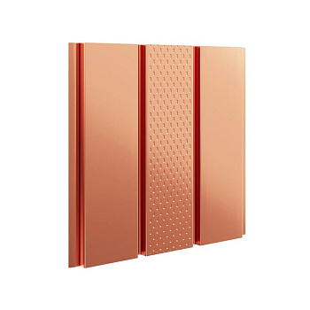 Cофит Aquasystem, 326 мм, центральная перфорация L=2400 фактурный, 0.45 мм, медь