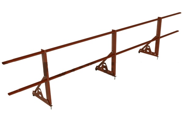 Ограждение кровельное, универсальное Promo Next, H=600 мм RAL 8017, L=3000 мм