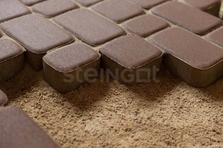 Тротуарная плитка Steingot Классика 60 мм 115/172 х 115/86 мм, цвет: коричневый