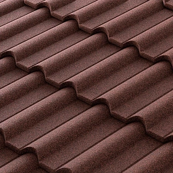 Композитная черепица Metrotile Gallo 1315 х 418 мм цвет: скарлет