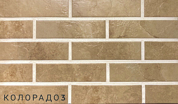 Термопанель рядовая Европа с плиткой Keramin, 1020х600 мм, 60 мм ППС, гладкий, цвет: Колорадо 3