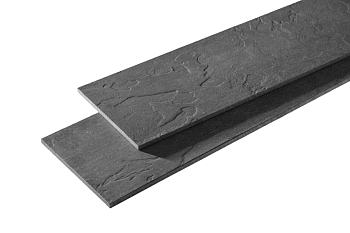 Фибросайдинг Фибратек Сланец 8 мм, 190х3000 мм под покраску цвет: серый