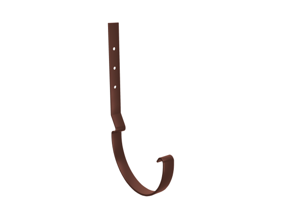 Крюк желоба длинный Ø185 мм, Optima, PE, RAL 8017