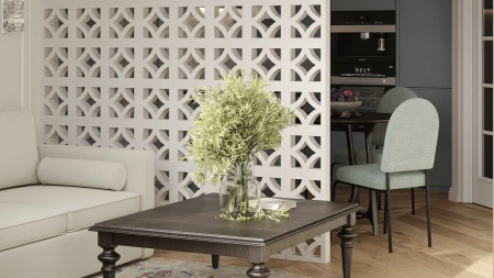 Декоративный бриз-блок Mesterra Cobogo, 250х250 мм 90 мм, 0301, черный