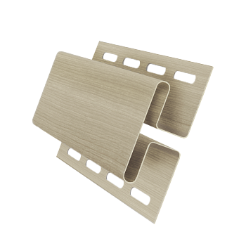 H-профиль пвх, Grand Line, L=3000 мм серия Design Tundra, цвет: ясень