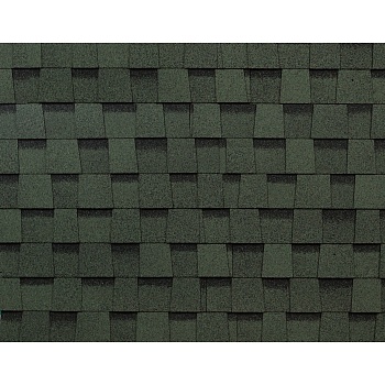 Битумная черепица Shinglas, Фазенда цвет: зеленый, 2.6 м² / уп.